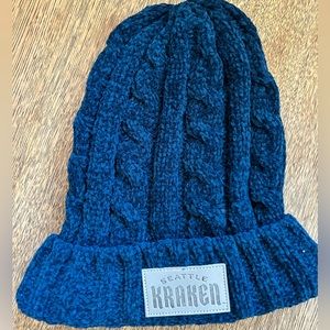 Go Kraken! Velour Teal blue Kraken Hat.